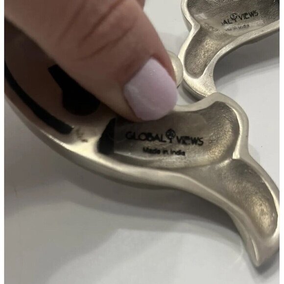 Global Views India Silver Candle Holder Pair of Wall Sconces - Picture 4 of 11